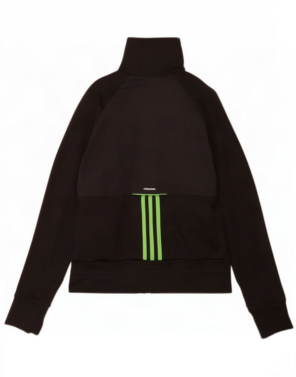 Adidas Mujer Climacool Chándal Top Chaqueta Reino Unido 14 Mediano Negro Colorblock