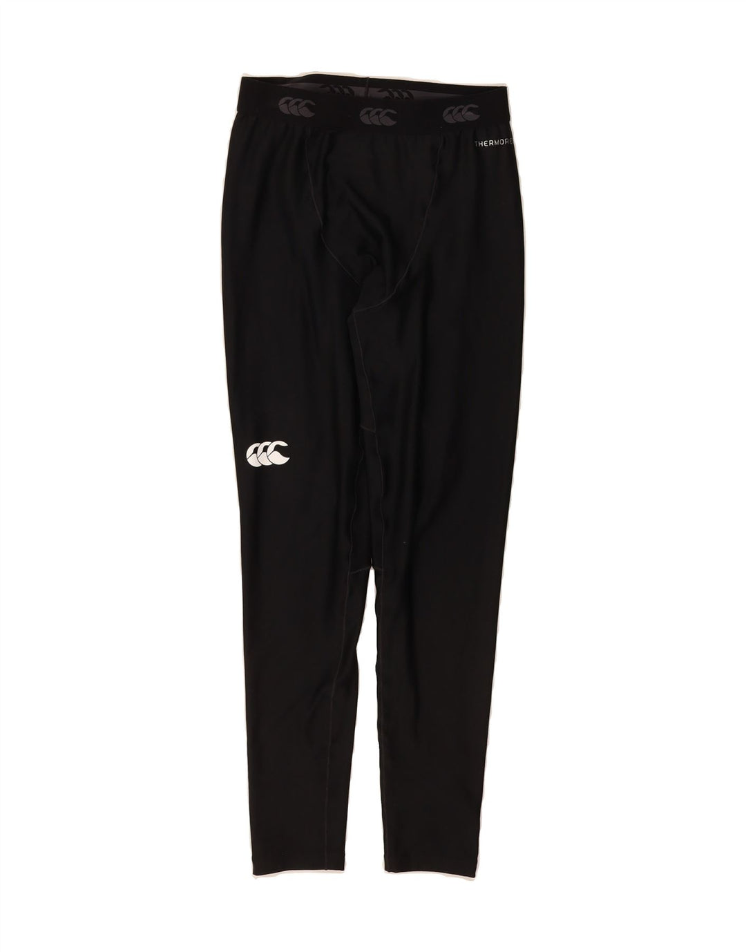 CANTERBURY Mens Therma-Fit Graphic Leggings Small  Black Polyester Vintage Canterbury and Second-Hand Canterbury from Messina Hembry 