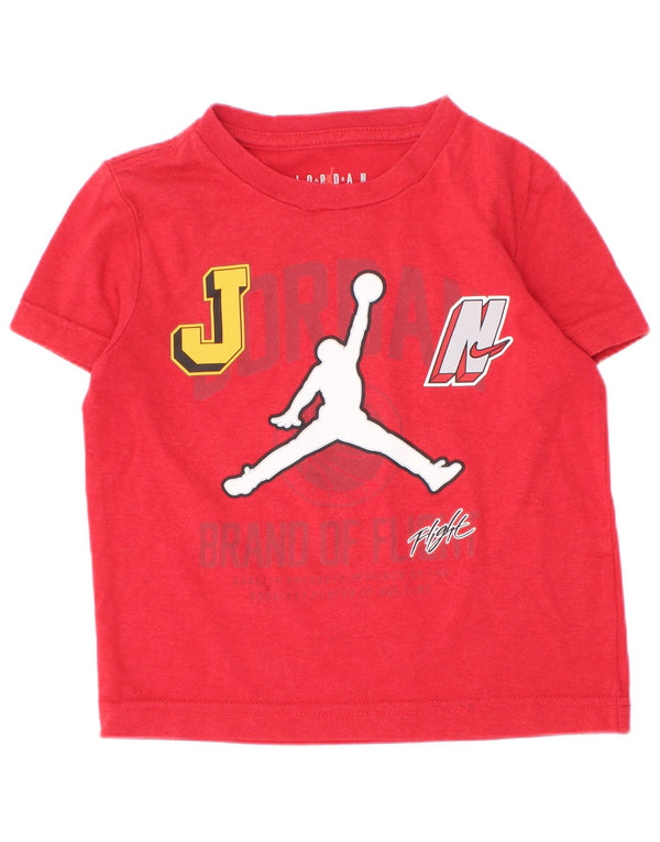Jordan T-Shirt mit Grafik für Jungen, 2–3 Jahre, rote Baumwolle