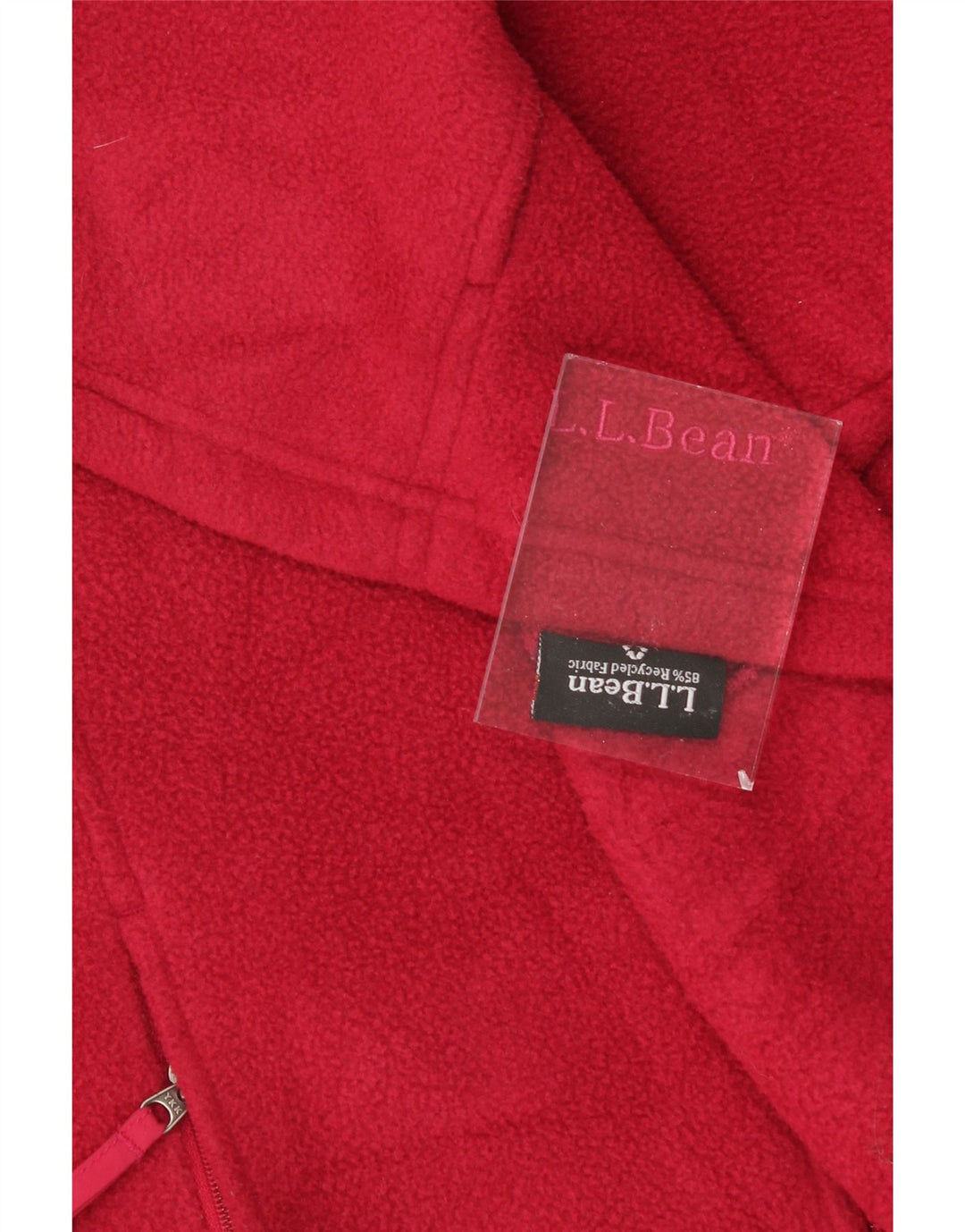 L.L.BEAN Womens Fleece Gilet UK 14 Medium Red Polyester Vintage L.L.Bean and Second-Hand L.L.Bean from Messina Hembry 