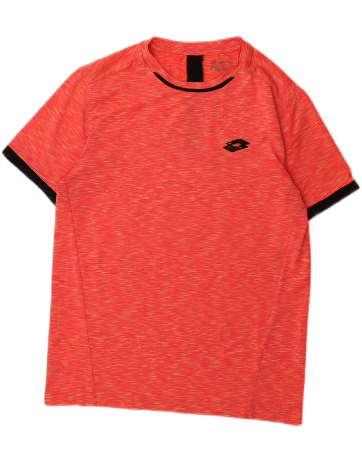 LOTTO Mens T-Shirt Top Medium Red Flecked Vintage Lotto and Second-Hand Lotto from Messina Hembry 