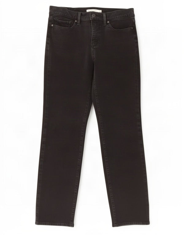 Levi's Womens 314 Shaping Straight Jeans W29 L28 Μαύρο