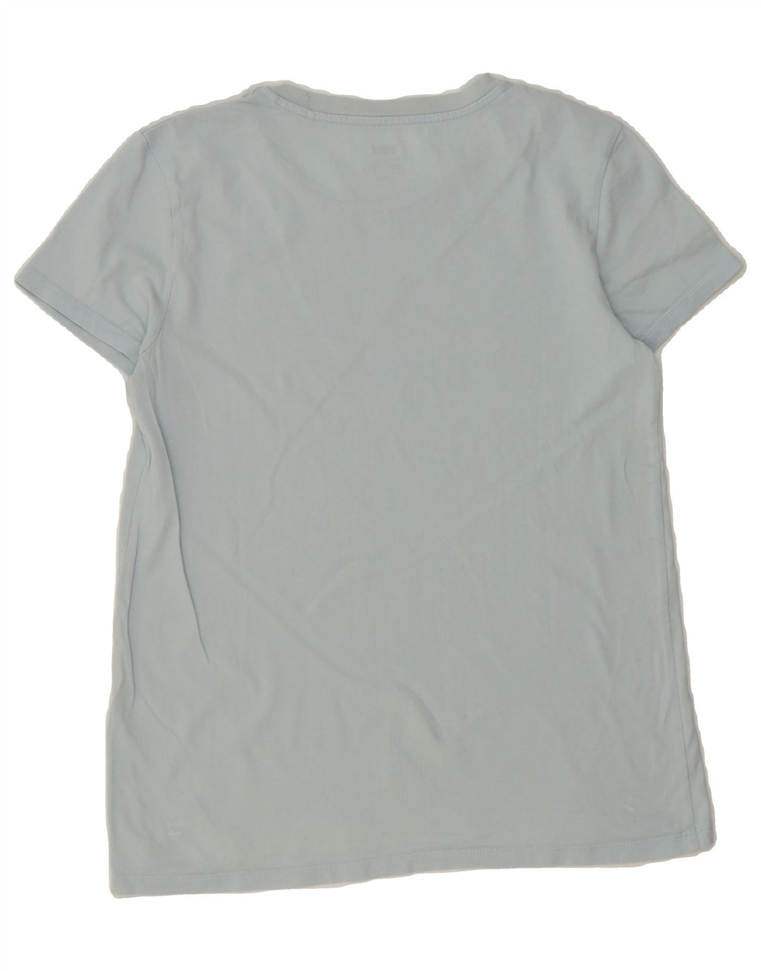LEVI'S Womens Graphic T-Shirt Top UK 10 Small Blue Vintage Levi's and Second-Hand Levi's from Messina Hembry 
