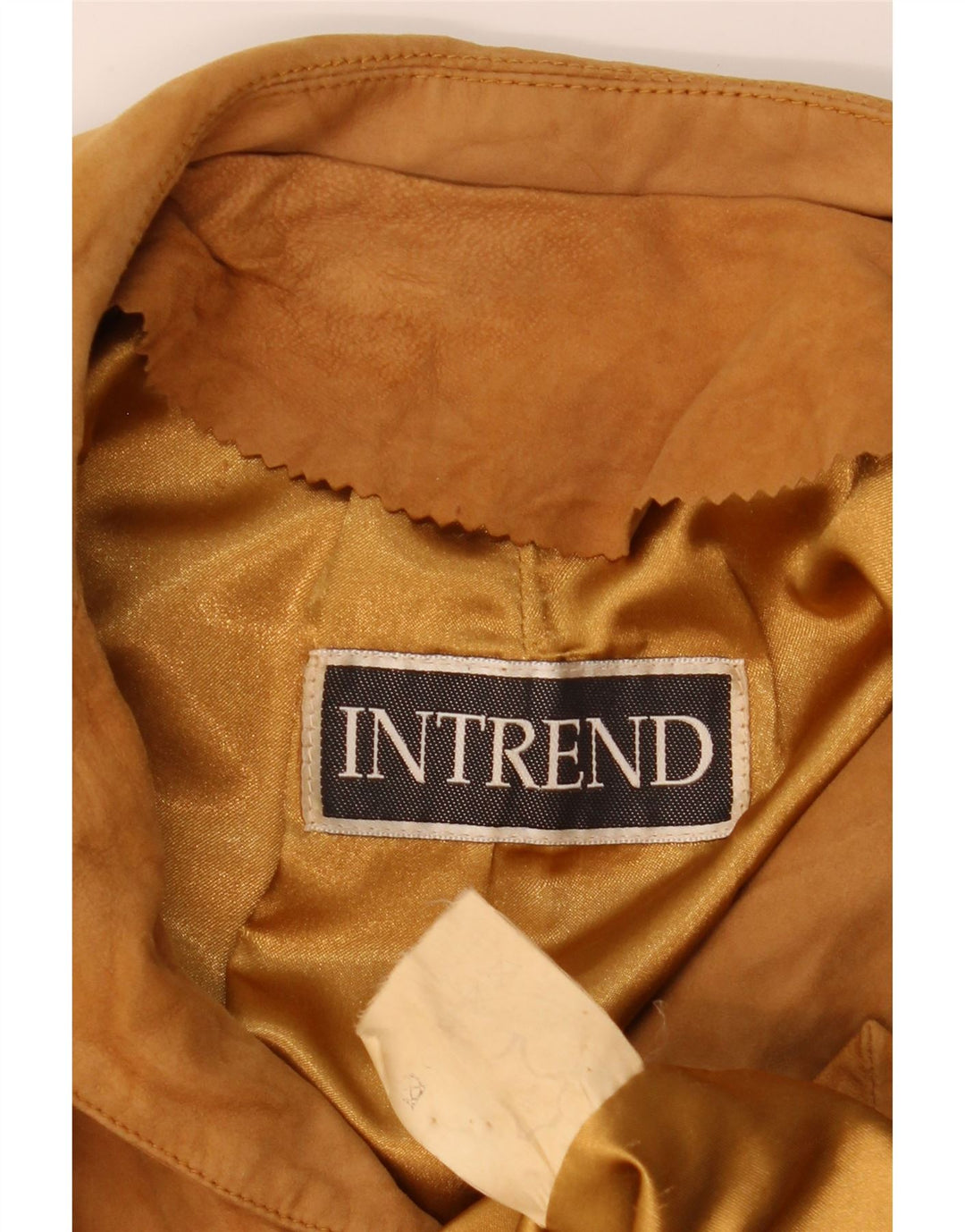 INTREND Womens Suede Jacket IT 44 Medium Beige Leather