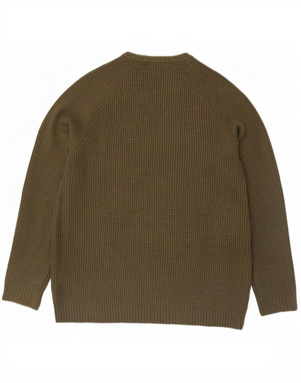 Maglione maglione girocollo alto da uomo Fat Face 3XL acrilico kaki
