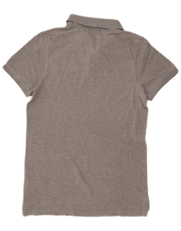 Męska koszulka polo Slim Fit Tommy Hilfiger, duża, szara bawełna