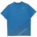T-shirt da uomo Nike Dri Fit Top 2XL poliestere geometrico blu
