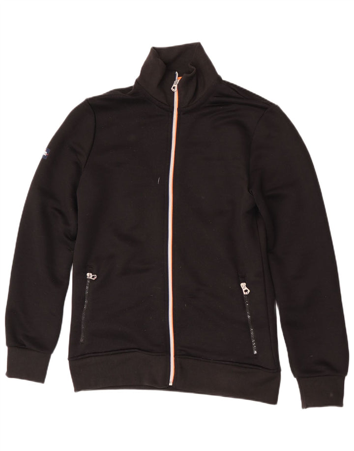 Męska kurtka dresowa Superdry, średni czarny poliester