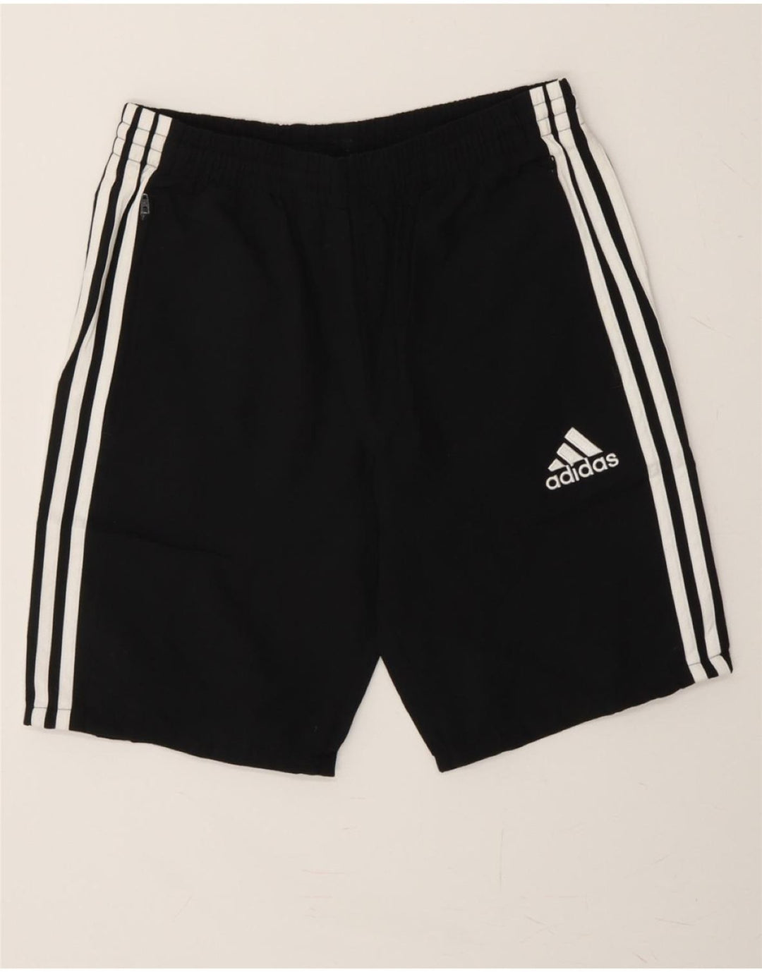 ADIDAS Boys Sport Shorts 13-14 Years Black Polyester Vintage Adidas and Second-Hand Adidas from Messina Hembry 