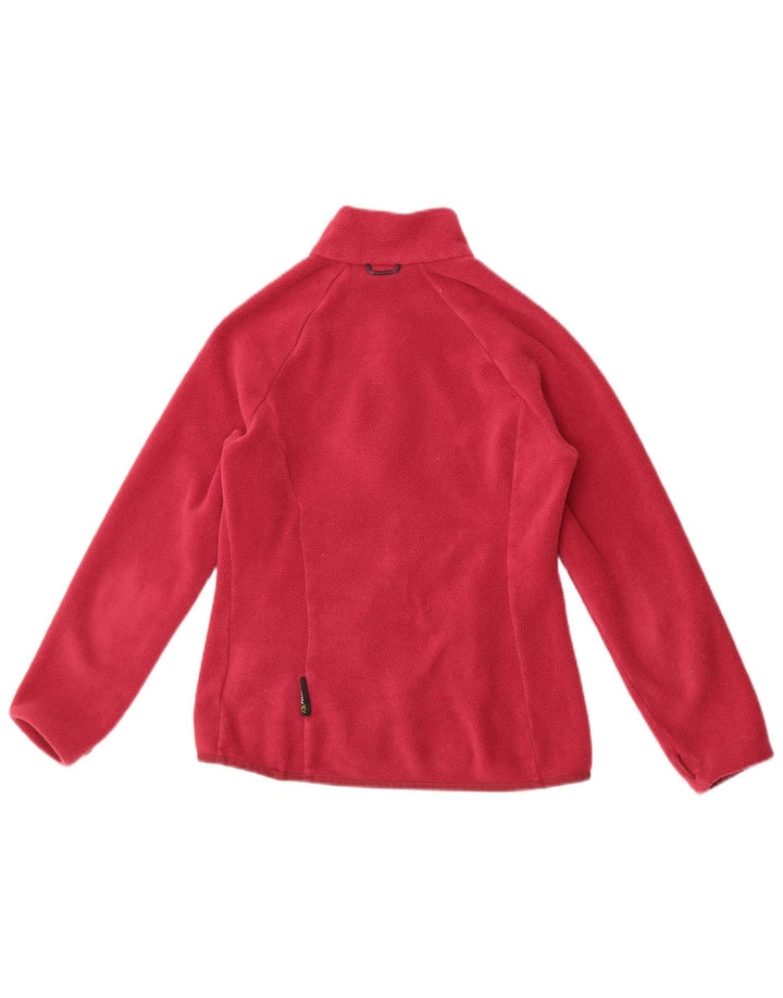 Jack Wolfskin Dame Liner Fleece Jacket UK 10 Small Pink Polyester