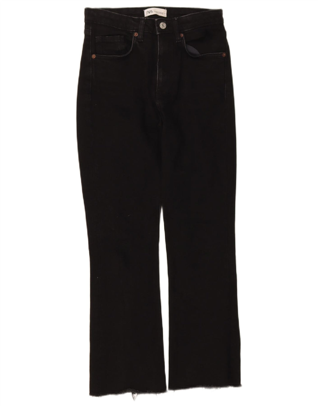 Jeans Bootcut da donna Zara EU 34 2XS W24 L26 Nero