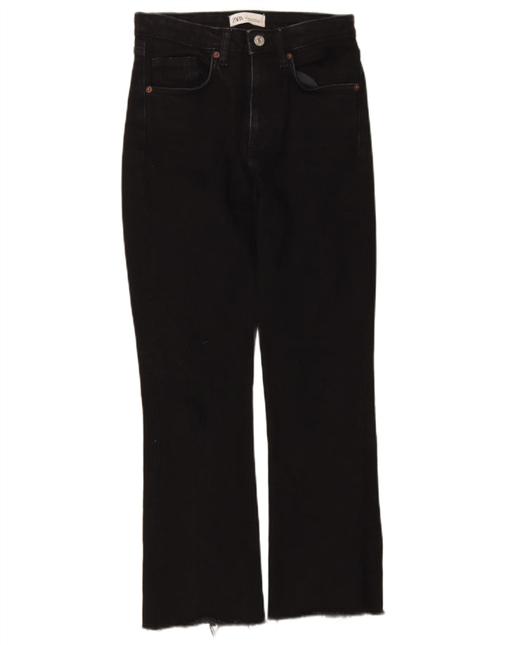 Jeans Bootcut da donna Zara EU 34 2XS W24 L26 Nero