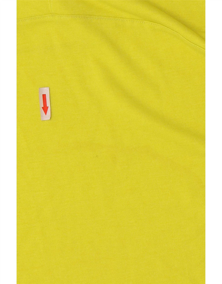 Champion Mens T-Shirt Top Small Yellow Colourblock