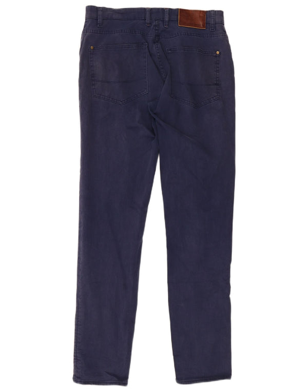 Ted Baker Mens Skinny Casual Trousers W30 L30 Blue Cotton