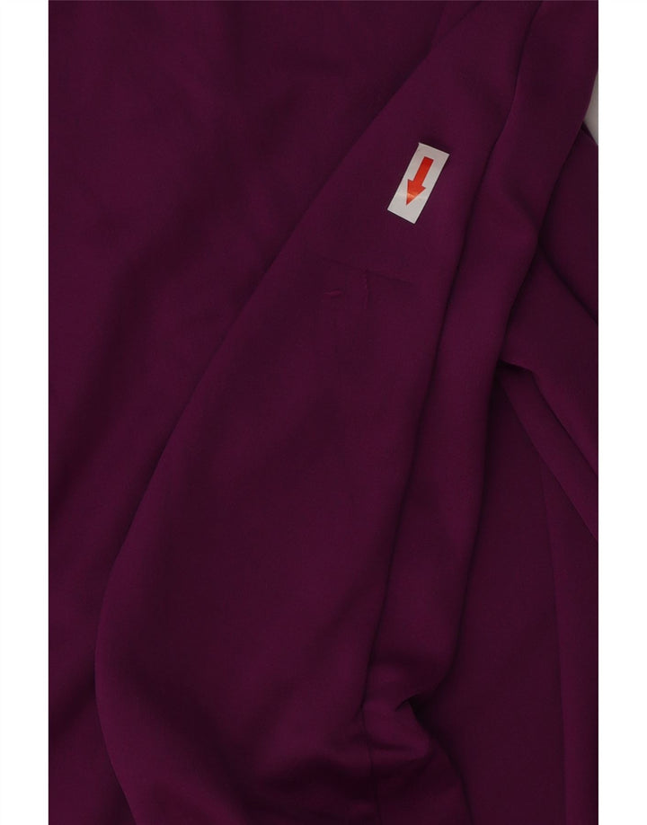 Nike Womens Dri Fit Zip Neck Pullover Tracksuit Top UK 10 Small Purple
