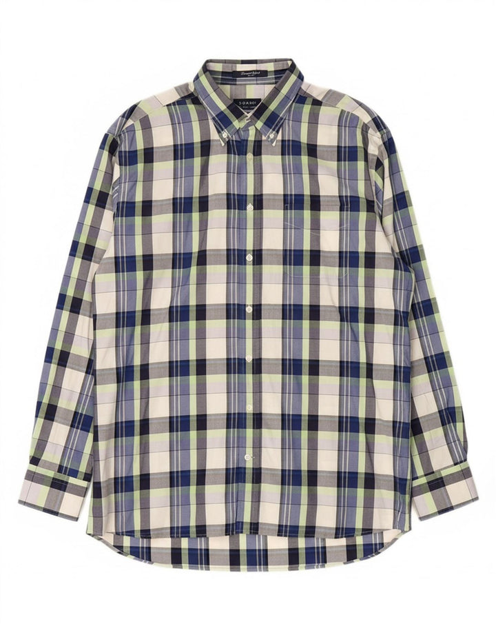 GANT Mens Shirt XL Blue Check Cotton
