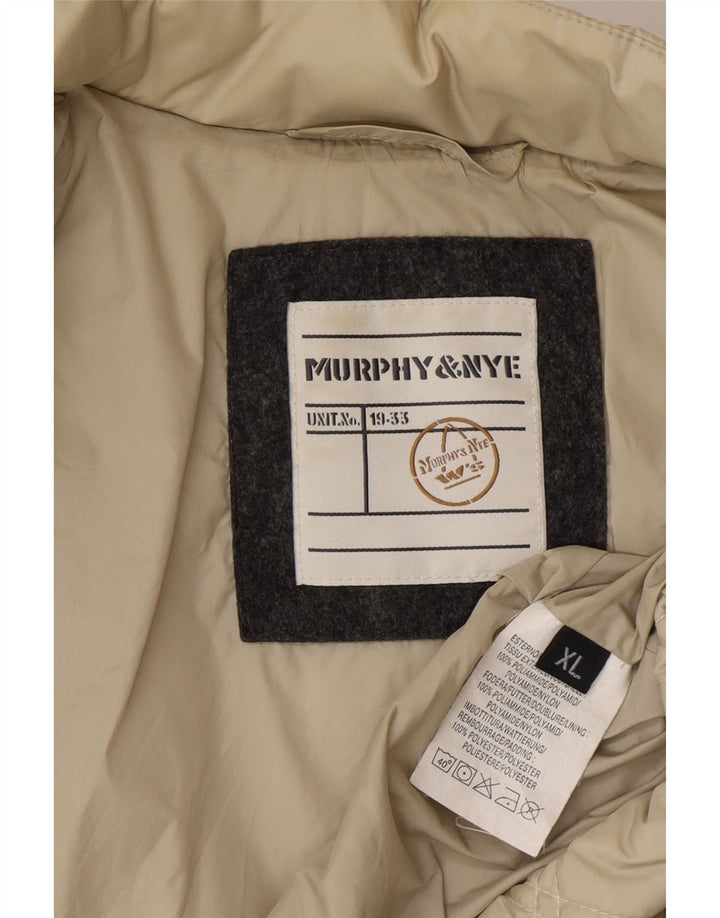 Murphy & Nye Womens Quilted Jacket UK 18 XL Beige Polyamide