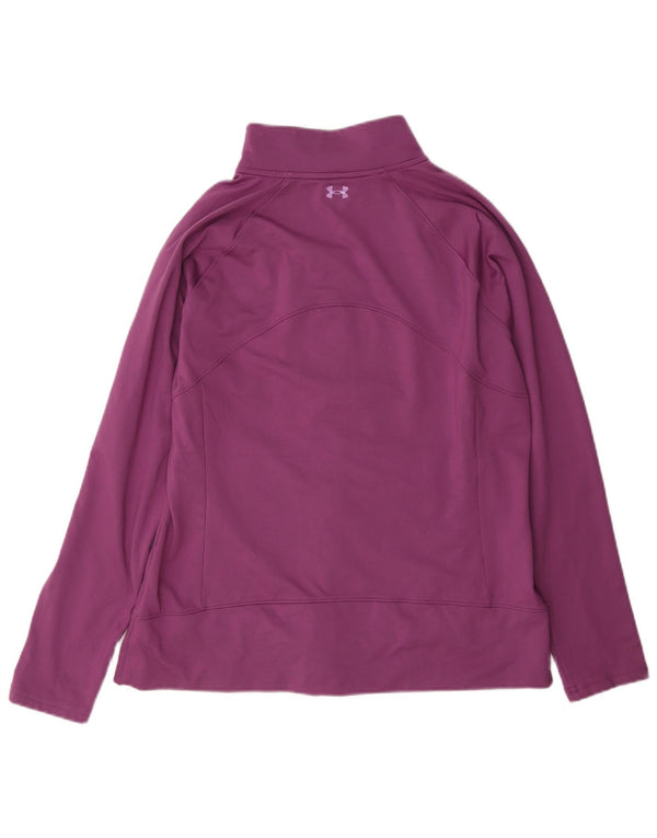 Under Armour Veste de survêtement pour femme UK 14 Large Violet Polyester