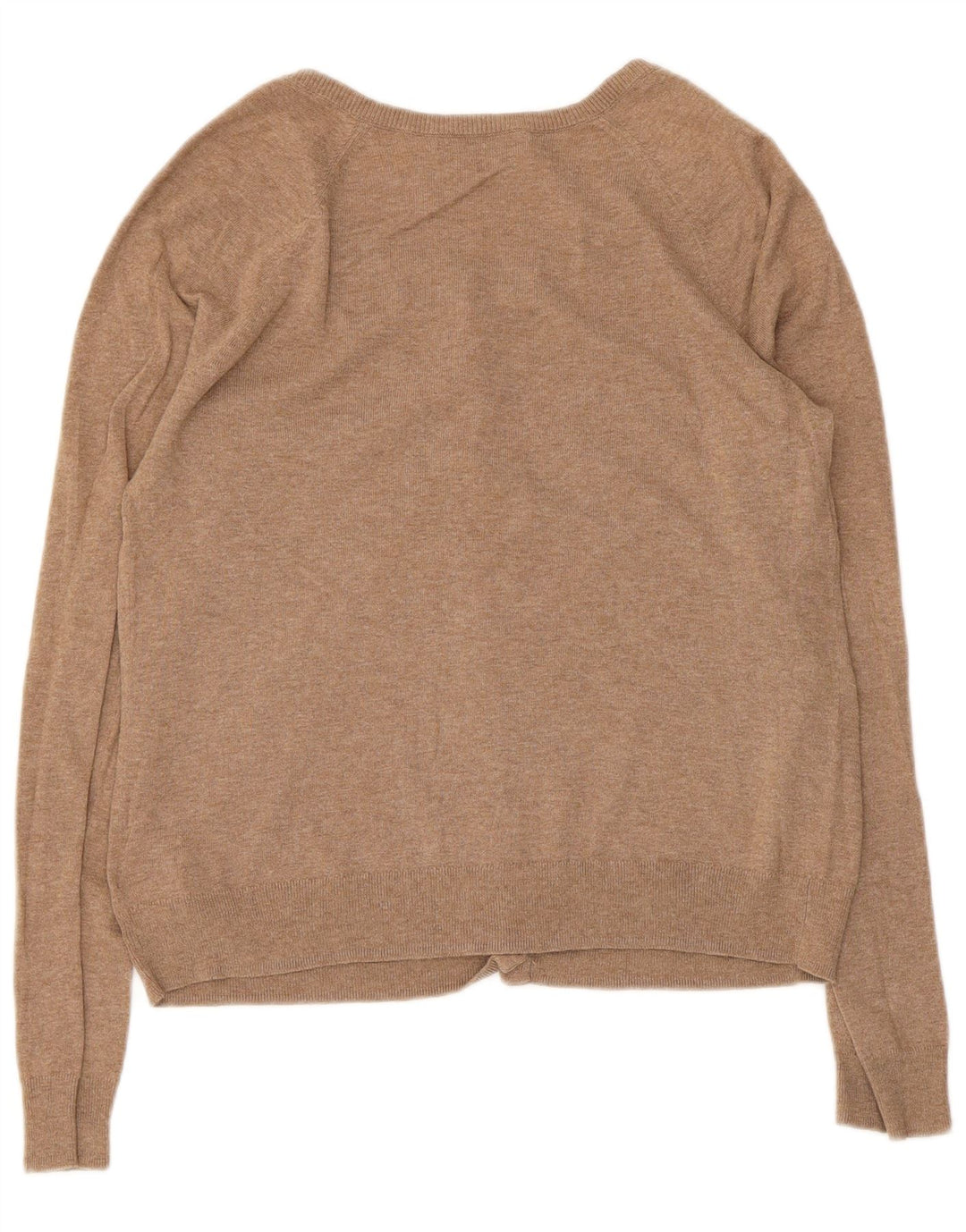 Gap Womens Cardigan Sweater UK 12 Medium Brown Cotton
