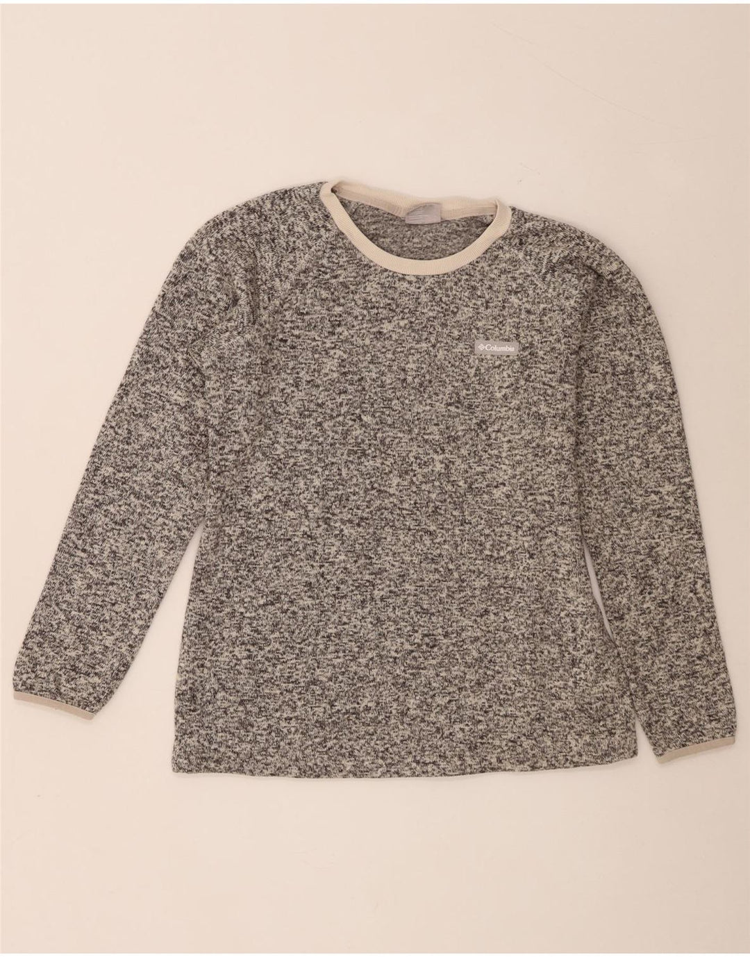 Maglia a maniche lunghe da donna Columbia UK 16 Large Poliestere chiazzato grigio