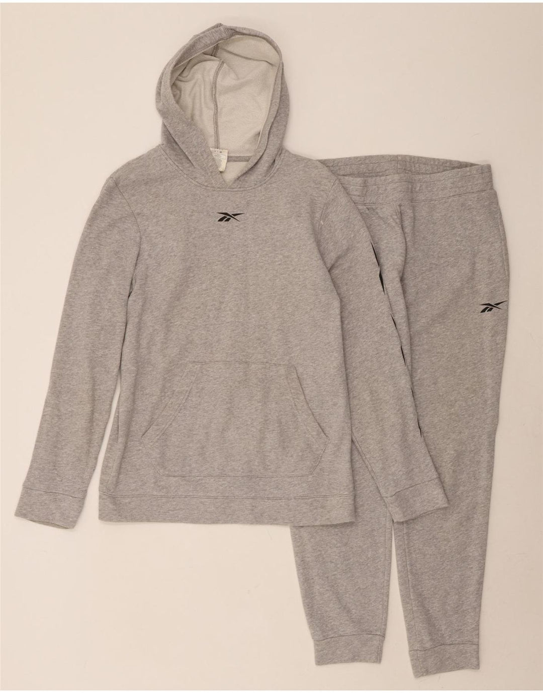REEBOK Mens Hooded Full Tracksuit Medium  Grey Cotton Vintage Reebok and Second-Hand Reebok from Messina Hembry 