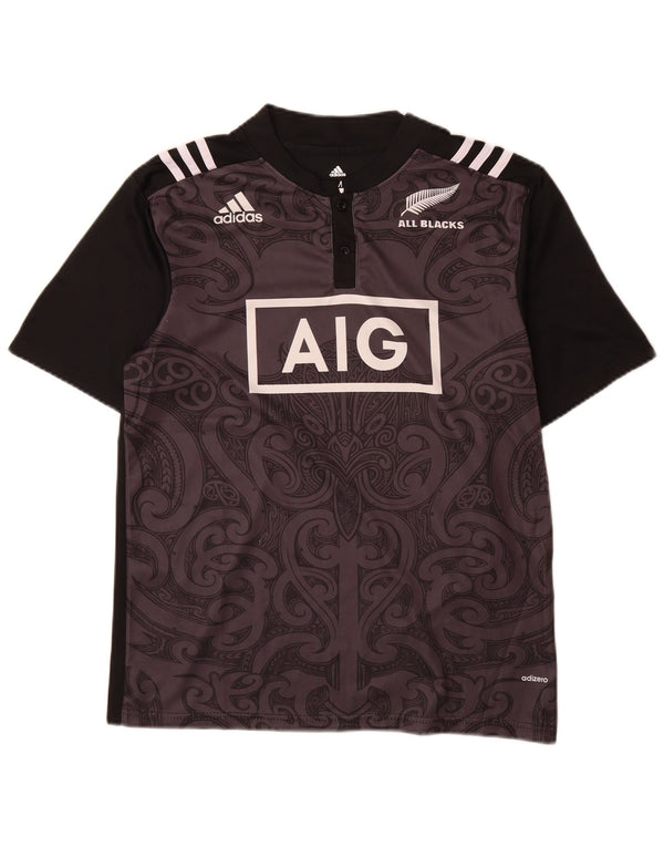 Adidas Mens Graphic T-Shirt Top Medium Black Paisley Polyester