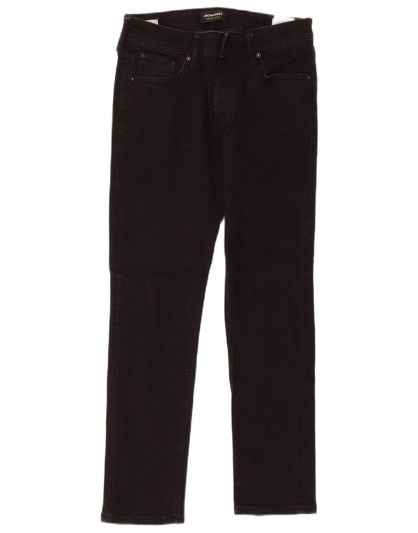 Jack & Jones Mens Slim Jeans W31 L30 Black Cotton