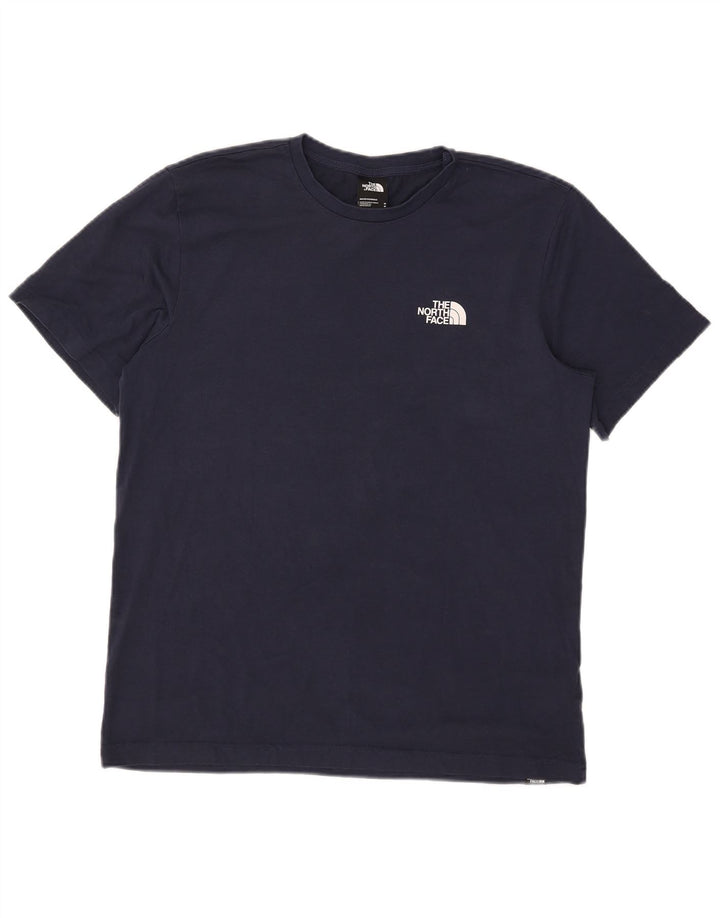The North Face Mens T-Shirt Medium Navy Blue Cotton