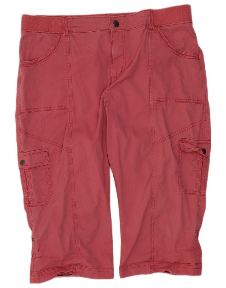 Lee Womens Relaxed Fit Cargo Bermuda Shorts W36 XL Pink