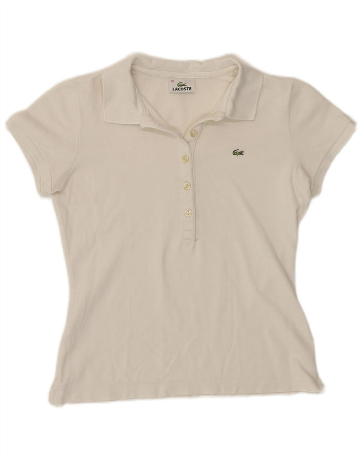 Γυναικείο πουκάμισο Polo Lacoste Νούμερο 38 Medium White