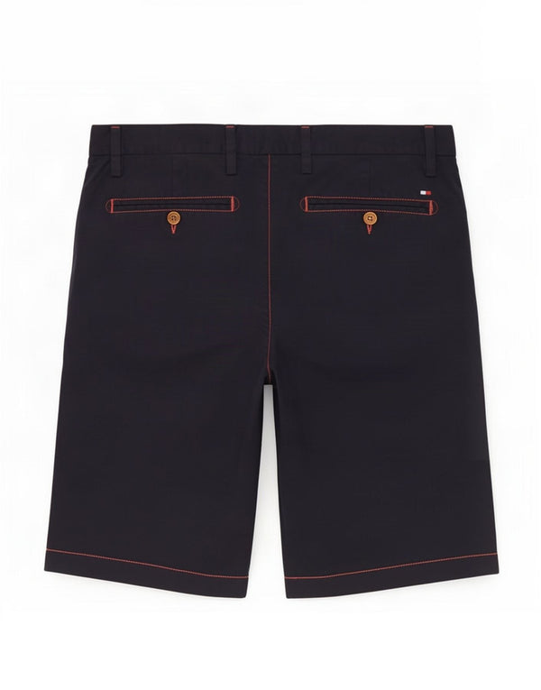 Tommy Hilfiger Mens Chino Shorts W34 Large Navy Blue Cotton