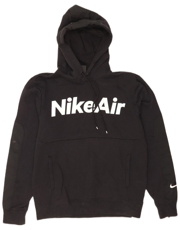 Nike Mens Graphic Regular Fit Hoodie Jumper Small Black Cotton