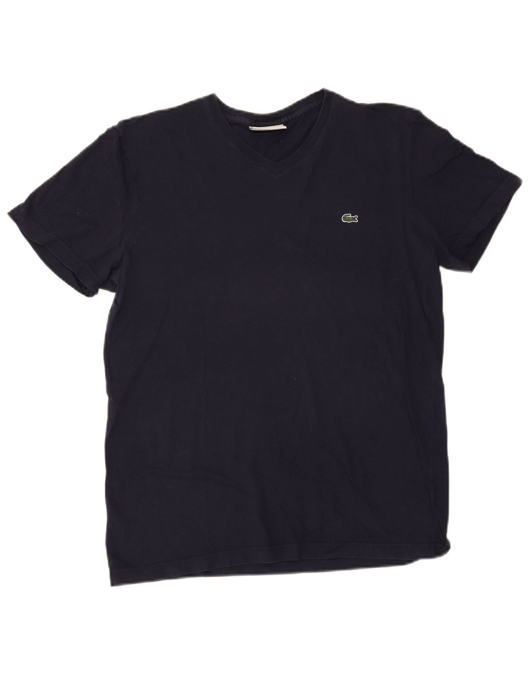 Lacoste Mens Regular Fit T-Shirt Top Medium Navy Blue Cotton