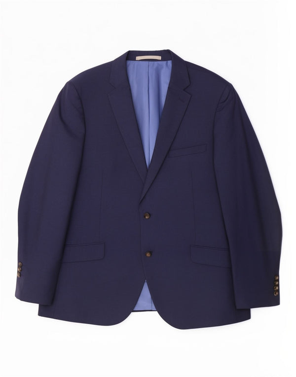 Giacca blazer a 2 bottoni da uomo Marks & Spencer UK 44 XL blu navy classica