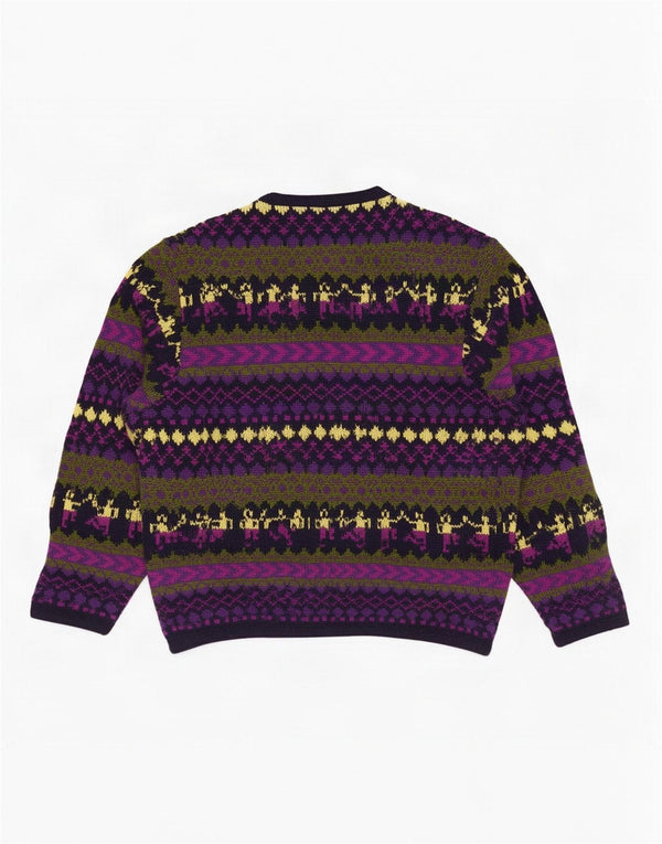 Pancari Dame Cardigan Sweater UK 14 Medium Flerfarvet Fair Isle