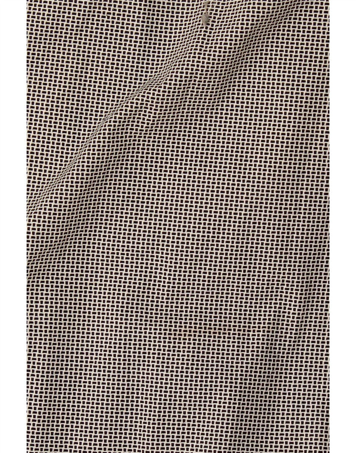 Camicia da uomo Regular Fit Hugo Boss in cotone geometrico nero medio