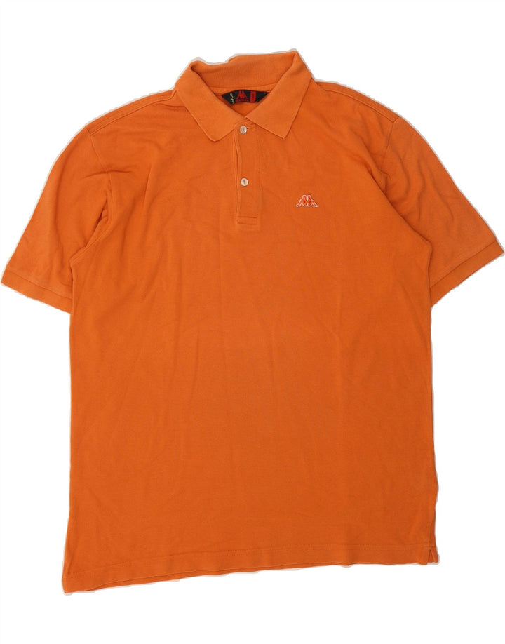 KAPPA Mens Polo Shirt Large Orange Cotton Vintage Kappa and Second-Hand Kappa from Messina Hembry 