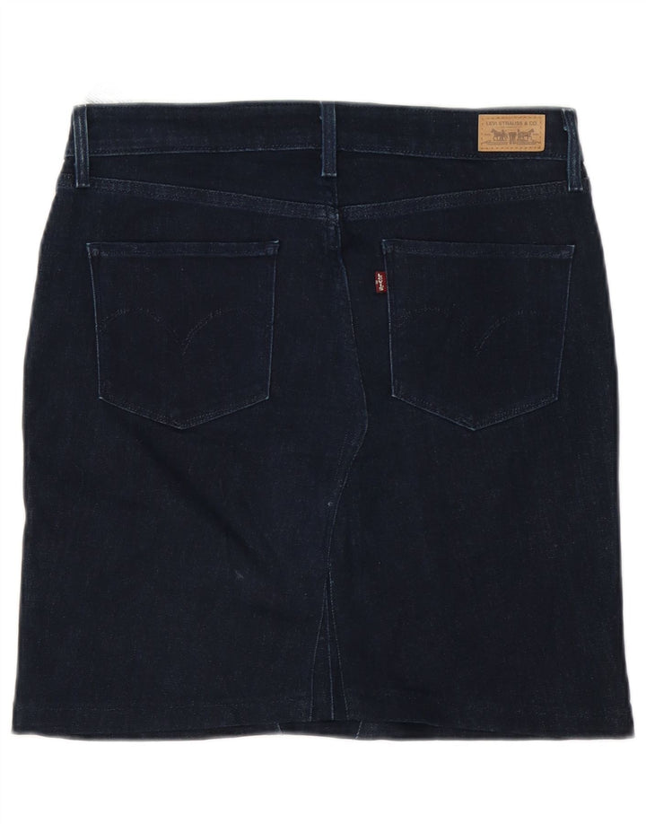 Levi's Womens Denim Skirt W30 Medium Navy Blue Cotton