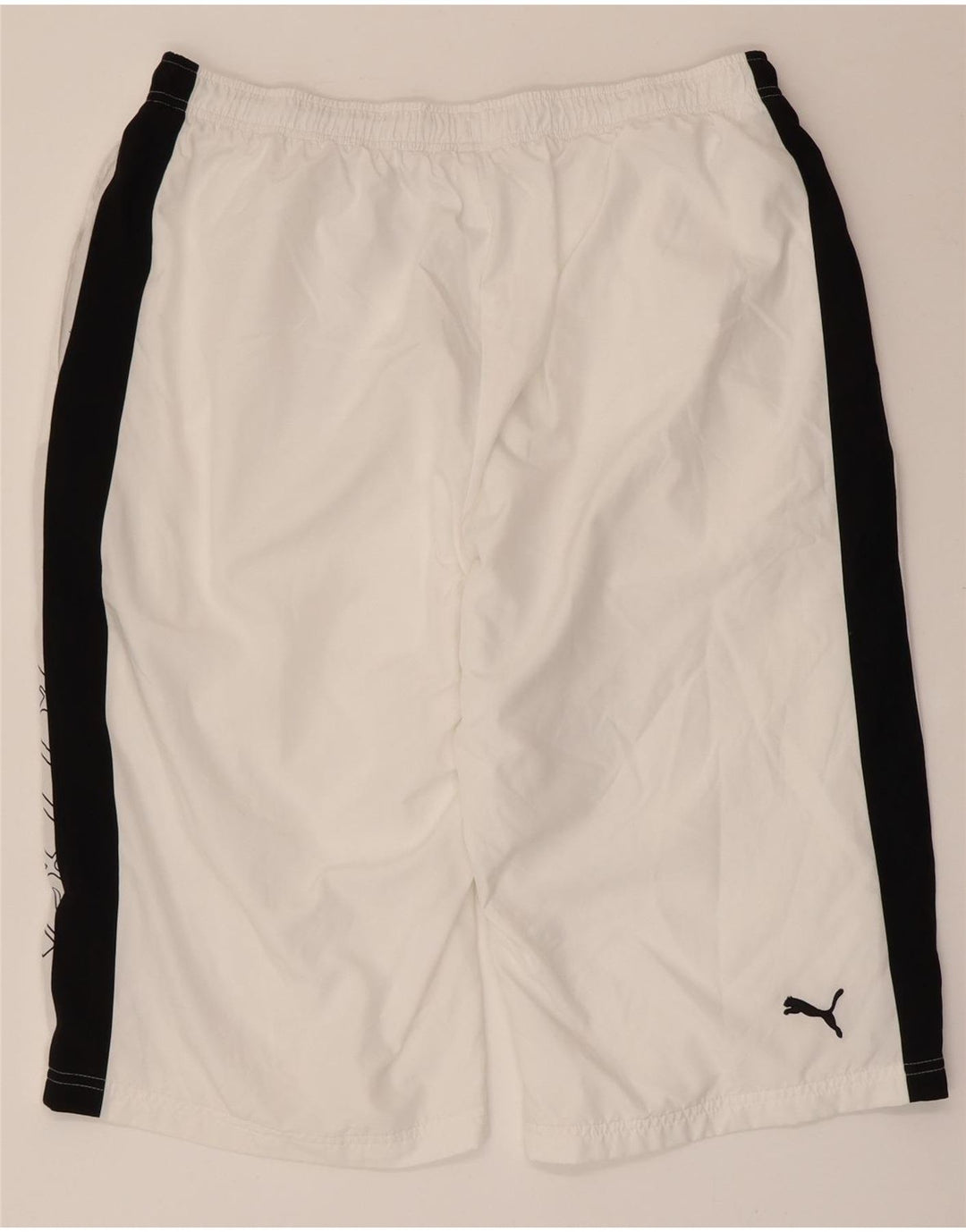 Puma Mens Graphic Sport Shorts XL White Colourblock Polyester