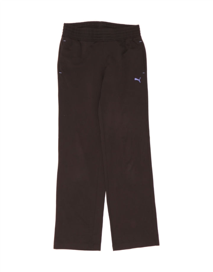 PUMA Boys Tracksuit Trousers 15-16 Years Black Polyester Vintage Puma and Second-Hand Puma from Messina Hembry 