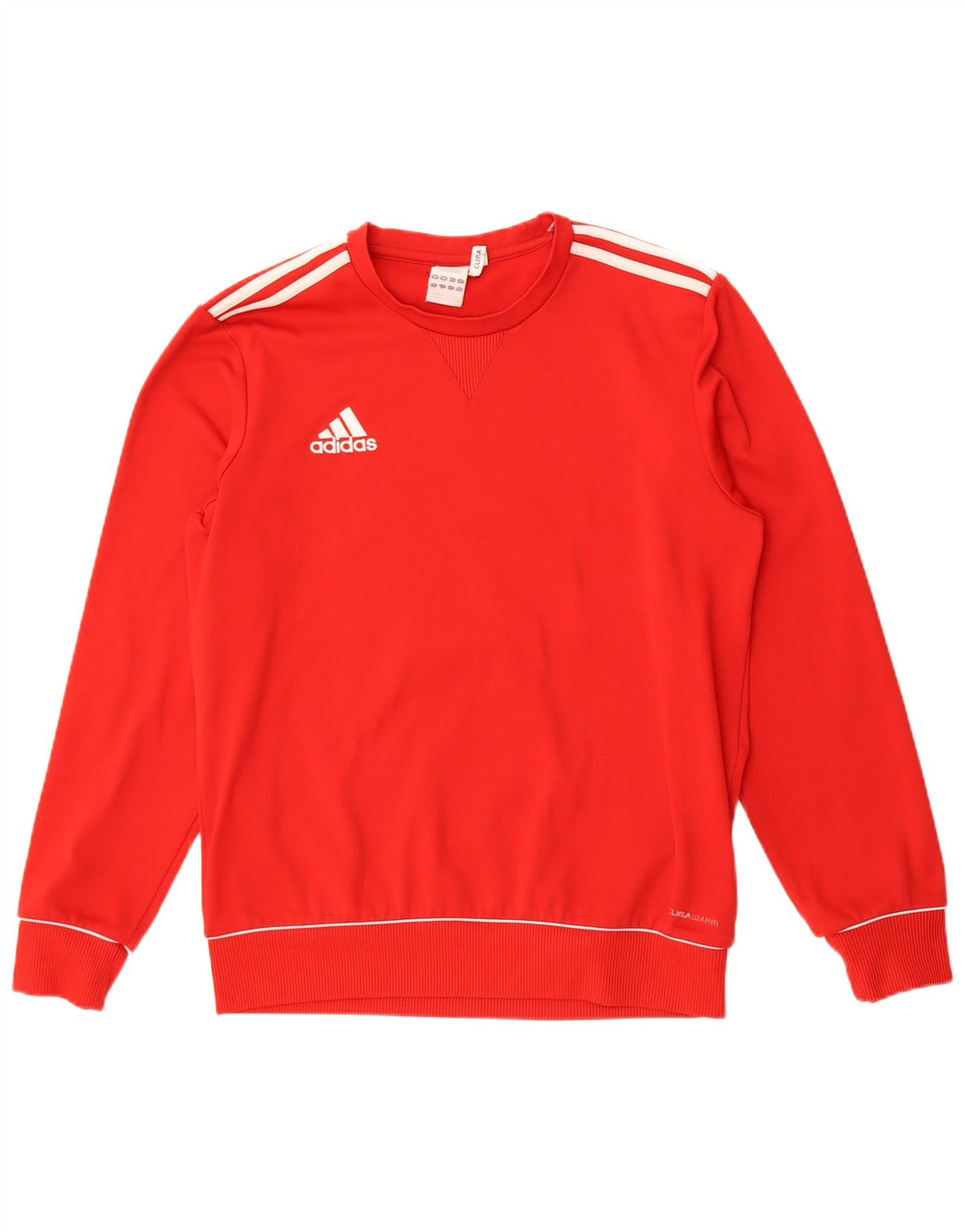 Adidas Mens Climawarm Sweatshirt Jumper UK 38/40 Medium Red Polyester
