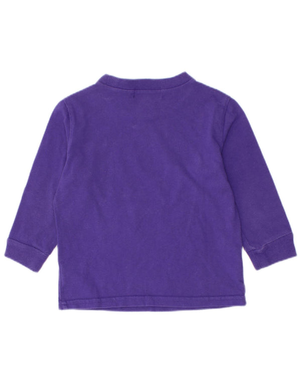 Polo Ralph Lauren Baby Girl Μακρυμάνικο μπλουζάκι 12-18 μηνών Μωβ βαμβακερό