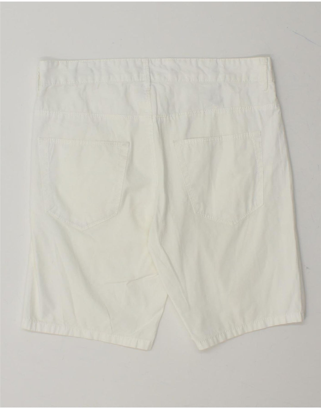 BENETTON Womens Casual Shorts IT 44 Medium W32  White Cotton Vintage Benetton and Second-Hand Benetton from Messina Hembry 