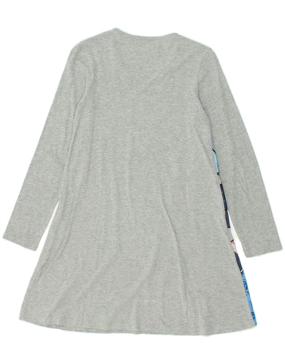 DESIGUAL Girls Graphic Long Sleeve T-Shirt Dress 11-12 Years Grey | Vintage Desigual | Thrift | Second-Hand Desigual | Used Clothing | Messina Hembry 