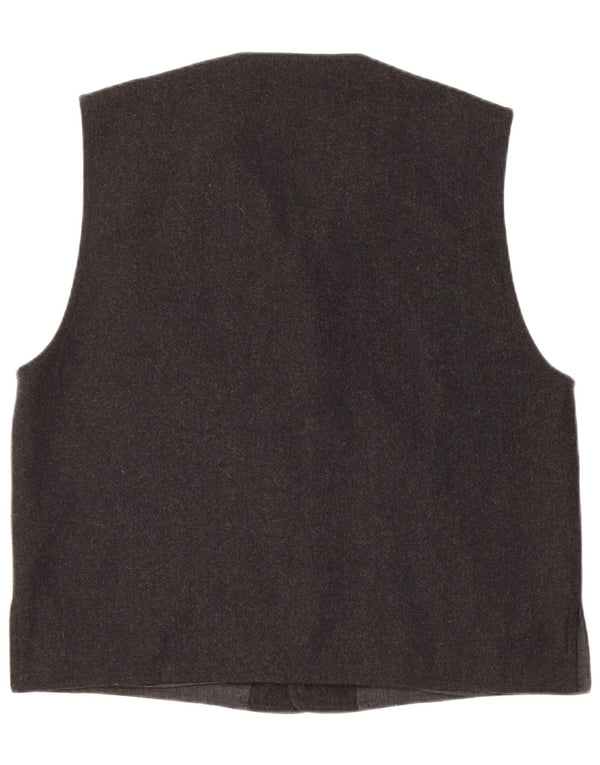 Gilet Uomo Seventy Large Grigio Lana Vergine