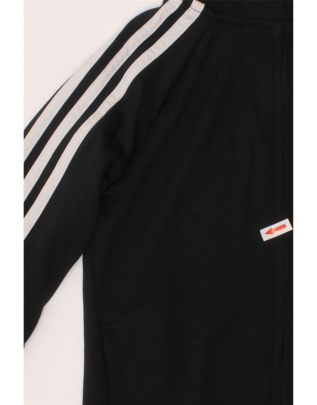 Adidas Boys Aeroready Tracksuit Top Jacket 7-8 Years Black Polyester