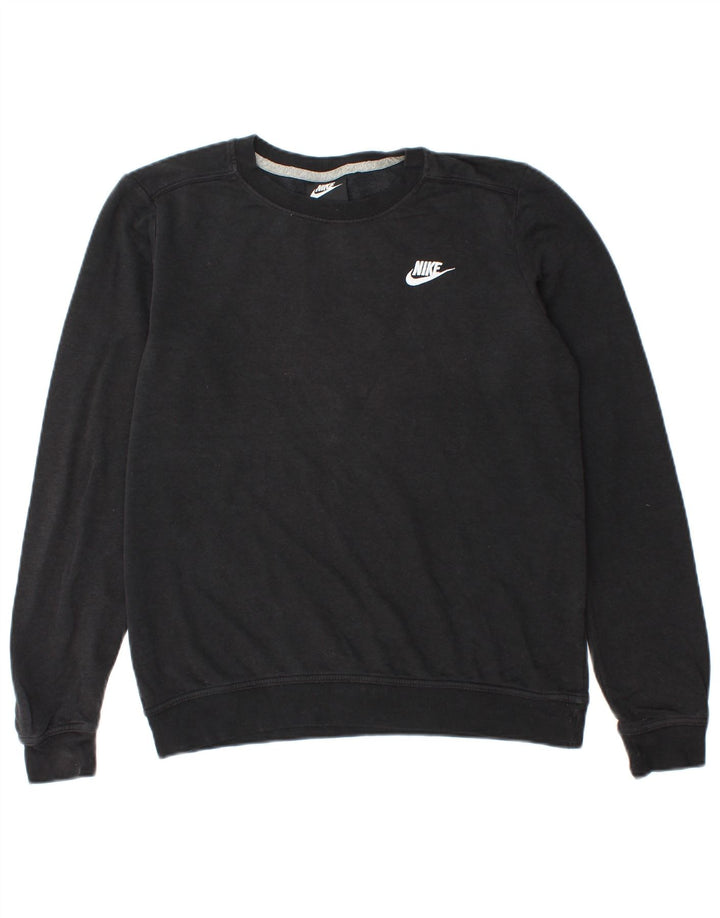 Nike Mens Sweatshirt Jumper Small Black Cotton