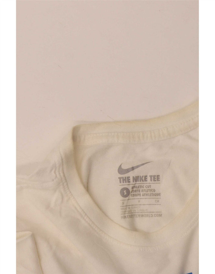 Nike Mens Athletic Cut Graphic T-Shirt Top Small White