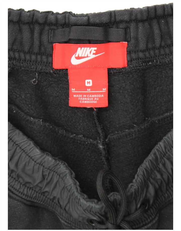 NIKE Mens Tracksuit Trousers Joggers Medium  Black Cotton