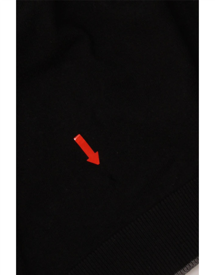 Musto Herre V-hals sweater Medium Sort Bomuld